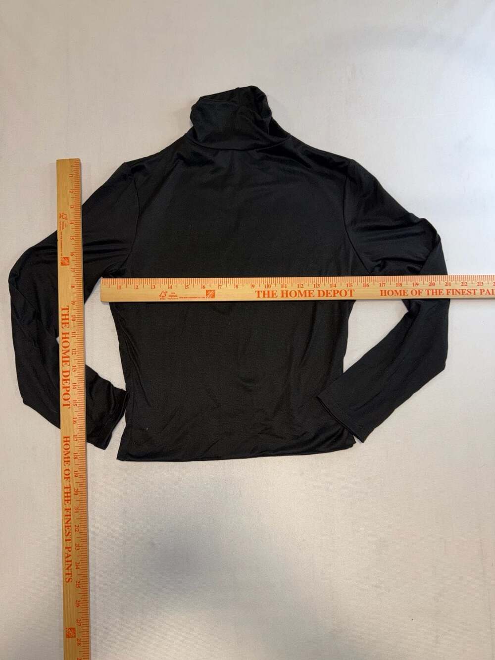 L.A. SEDUCTION Women's Black Long Sleeve Turtleneck Top - Picture 4 of 6